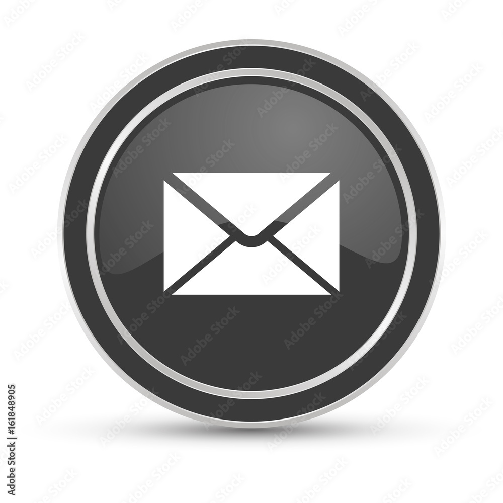 Schwarzer Button - Brief E-Mail Schwarzer Button - Brief E-Mail