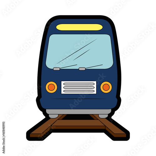 isolated train transport icon vector illustration graphic design