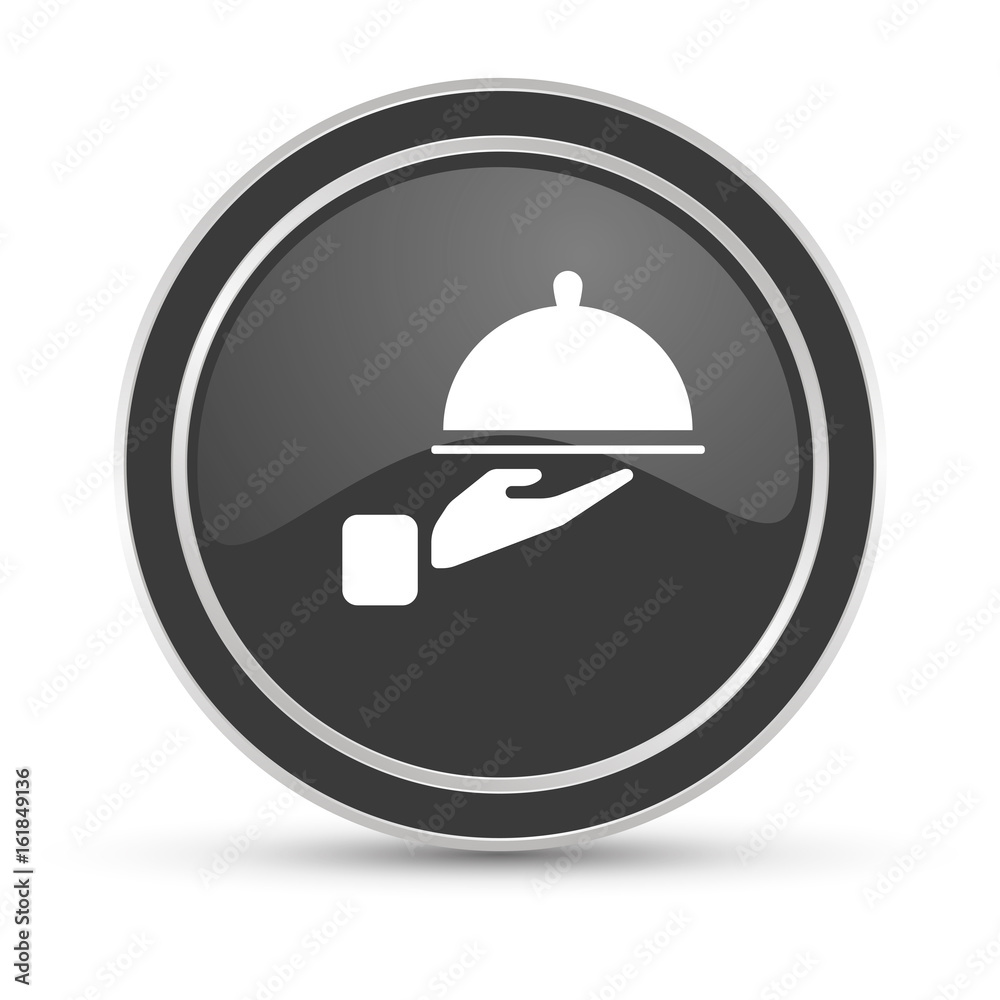 Schwarzer Button - Kellner Schwarzer Button - Kellner