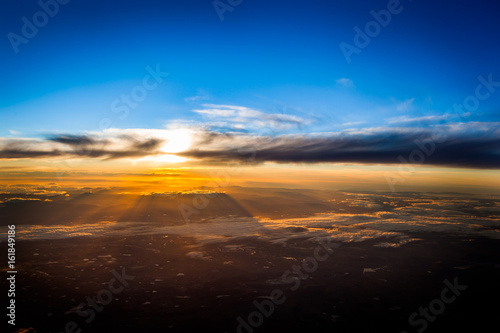 Cloudscape aerial view