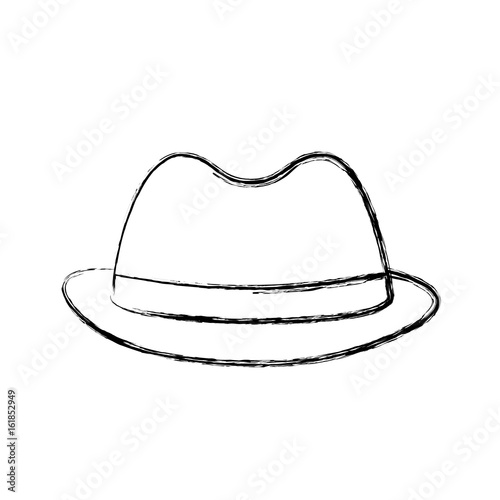 hat icon over white background vector illustration