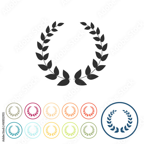 Runde Schaltflächen - Siegeskranz