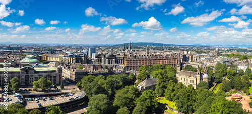 Panoramic view of Edinburgh  Scotland