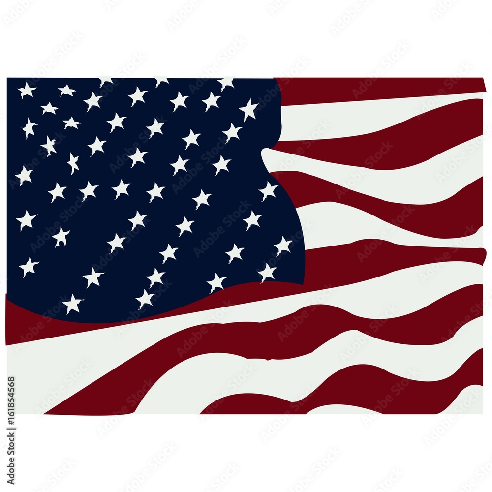 Fototapeta premium Us Flag Icon