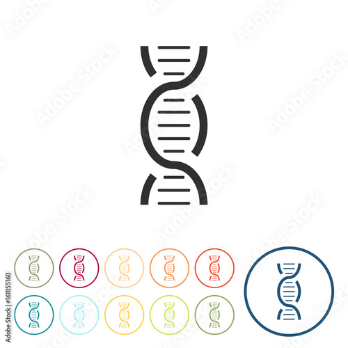 Runde Schaltflächen - DNA - Wissenschaft