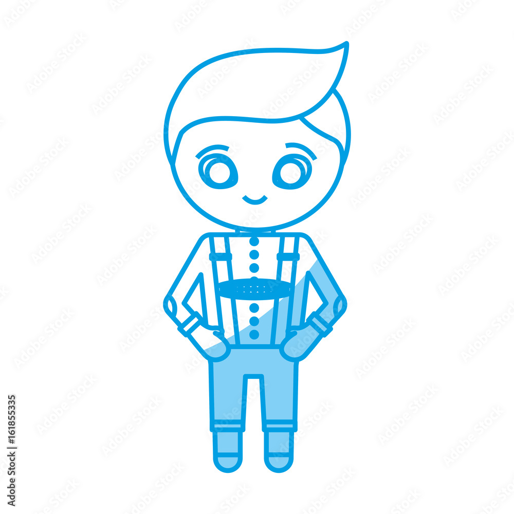 man with bavarian costume icon over white background vector illustration man with bavarian costume icon over white background vector illustration
