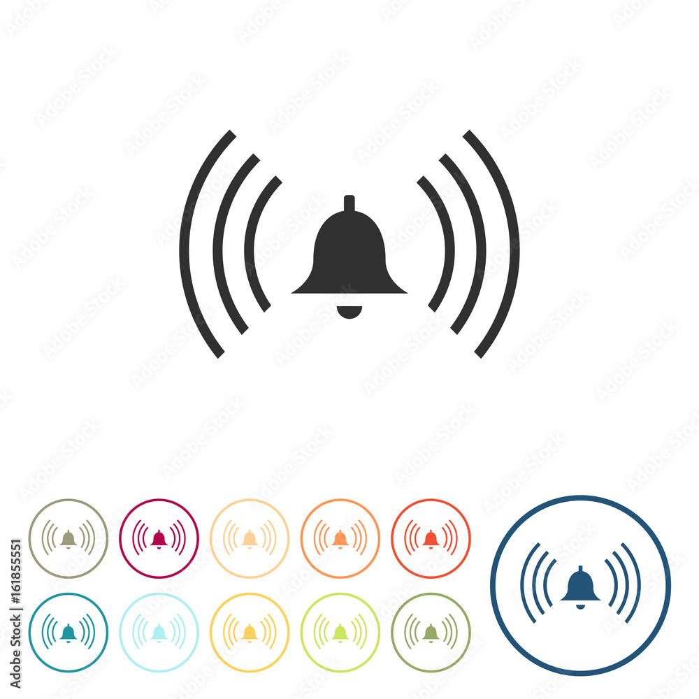 Runde Schaltflächen - Glocke - Alarmglocke