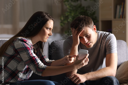 Girl asking for explanation of her cheater boyfriend