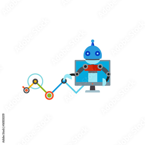 Computer intelligence concept vector icon
