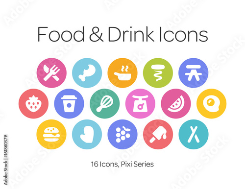Food & Drink Icons, Pixi Series