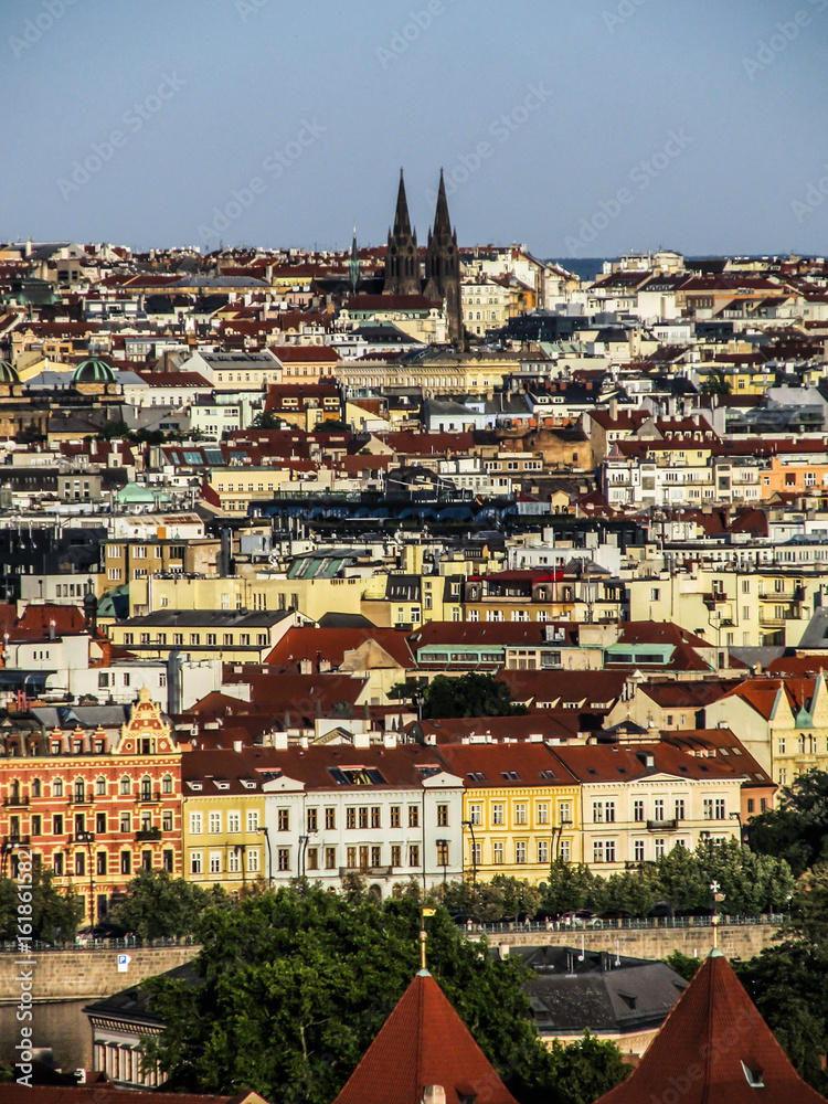 A cityscape of Prague