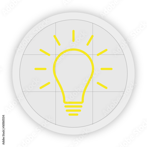 Icon Schaltfläche - Glühlampe