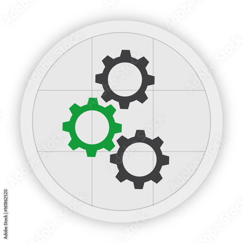 Icon Schaltfläche - Zahnräder - Optionen