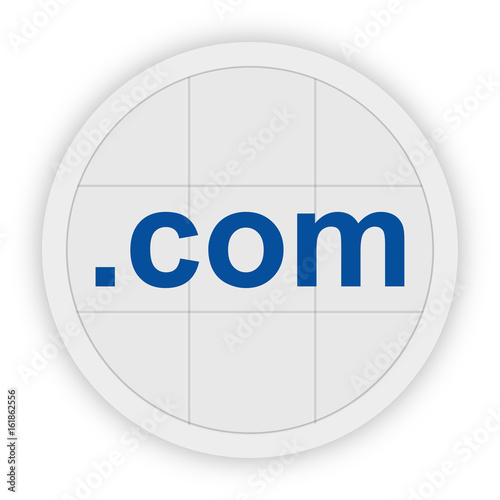 Icon Schaltfläche - .com Domain