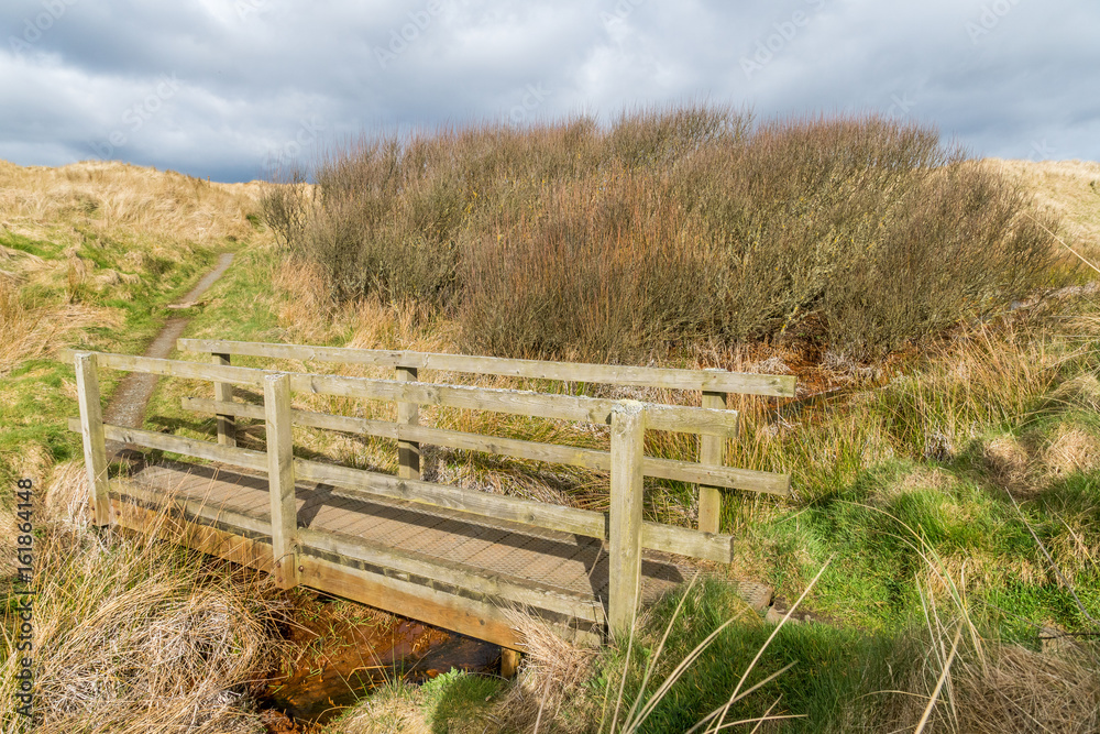 Footbridge at Forvie Sands. Footbridge at Forvie Sands.