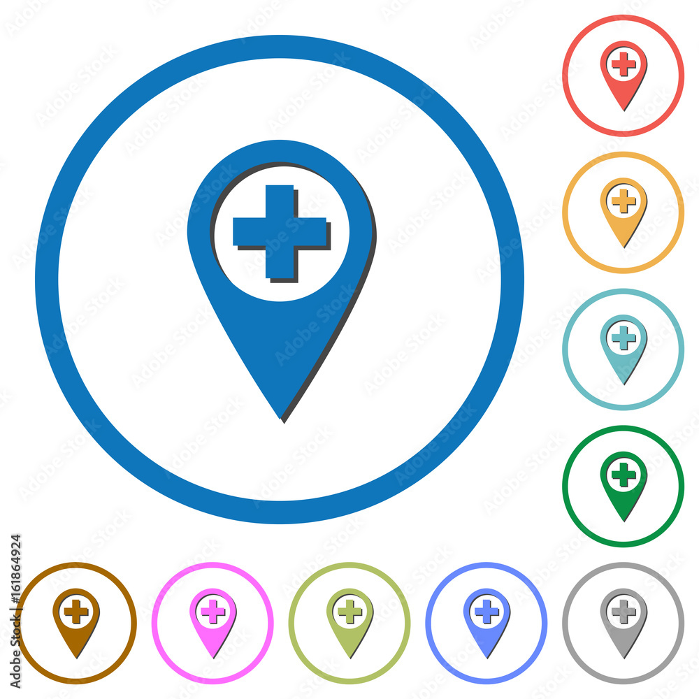 Add new GPS map location icons with shadows and outlines Add new GPS map location icons with shadows and outlines