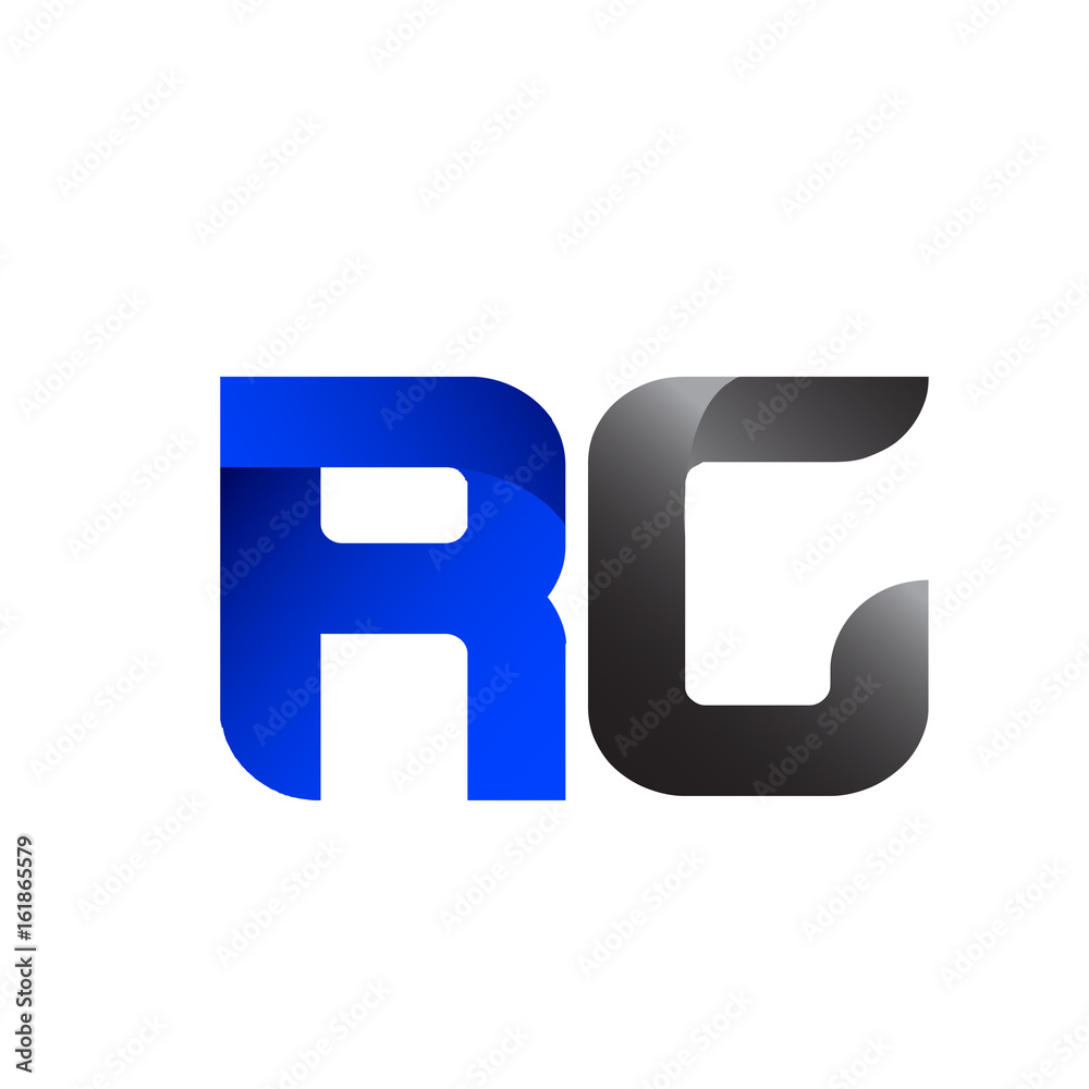 Modern Simple Initial Logo Vector Blue Grey RG Modern Simple Initial Logo Vector Blue Grey RG