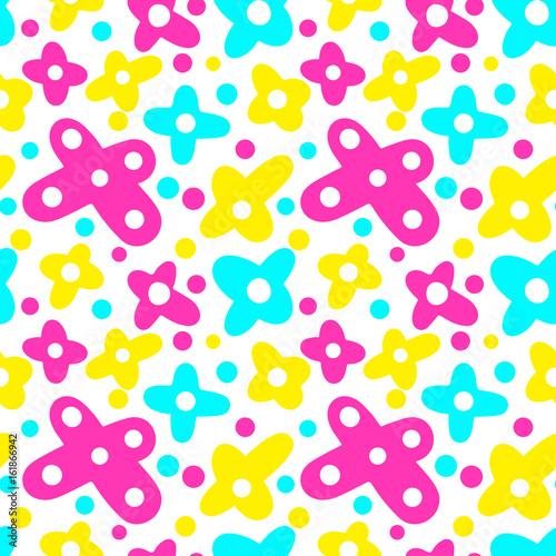 Wallpaper Mural Memphis style hand drawn textured seamless pattern Torontodigital.ca