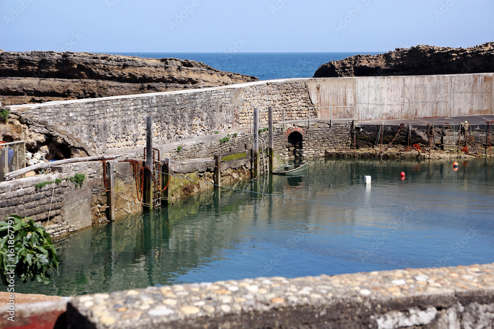 basin of the fishing port biarritz
