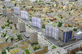 Архитектурный макет города Москвы. Центральная часть города.