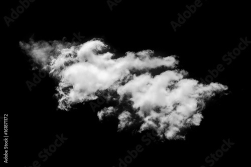 cloud on black background