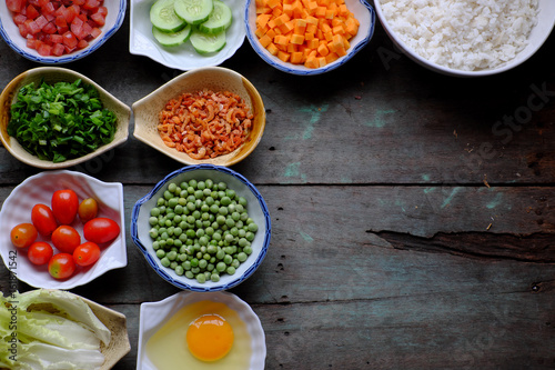 food material for fried rice