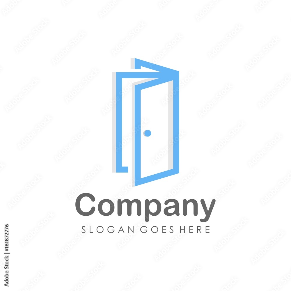 Door logo design vector Door logo design vector