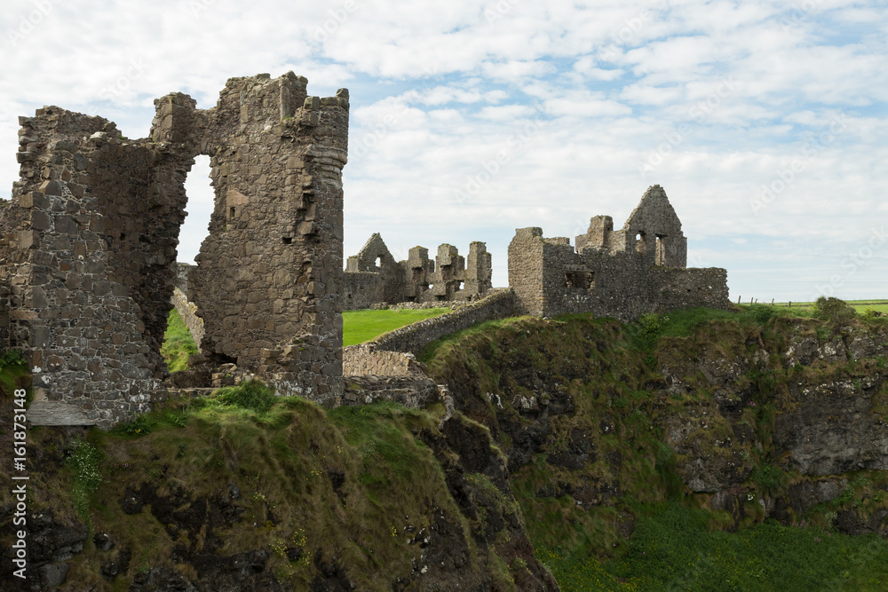 the medieval Dunluce castle in northern Ireland