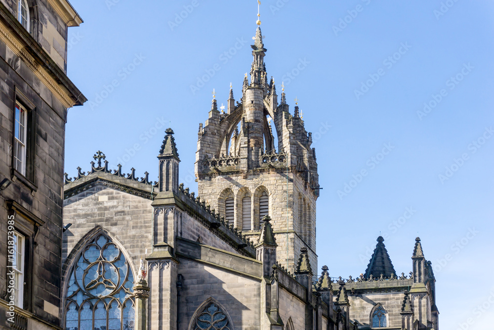 antique church building in Edinburgh, Scotland