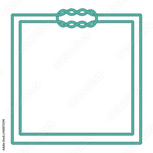 Sailor rope knot picture frame