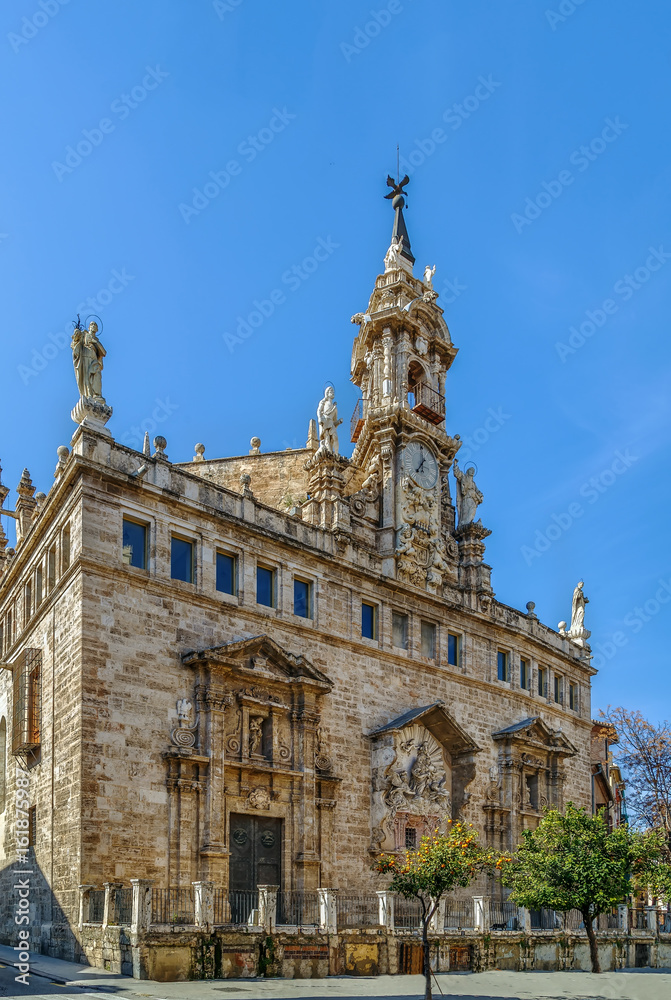 Fototapeta premium Church Santos Juanes, Valencia, Spain