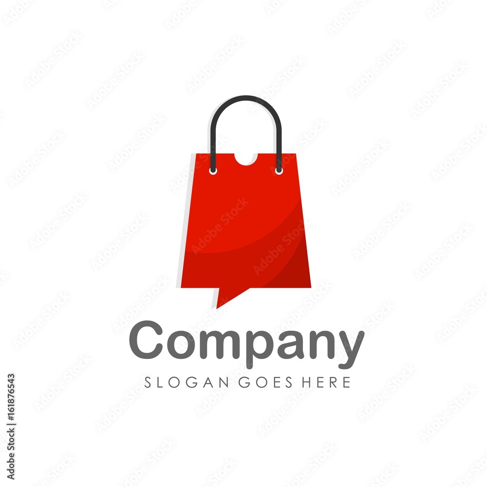 Shopping bag logo design vector Shopping bag logo design vector