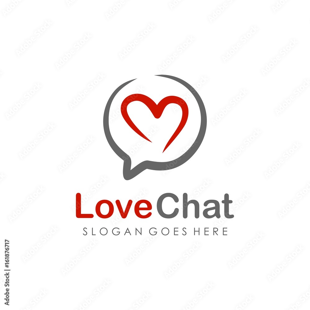 Unique and creative chat logo vector