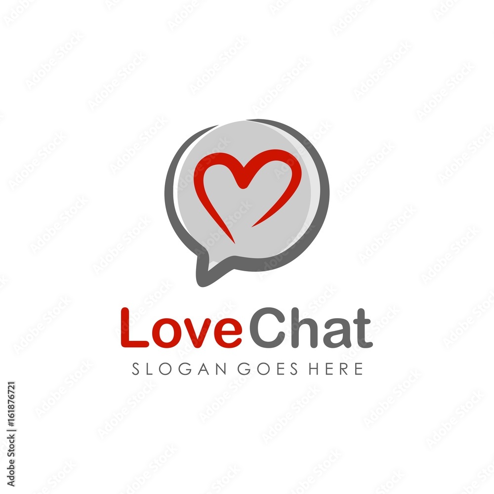 Unique and creative chat logo vector