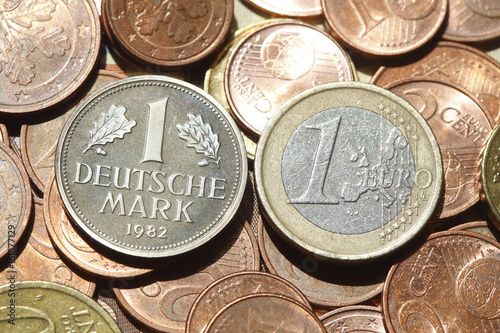 D-Mark, Eurogeld, Münzen, Euro, Euros photo