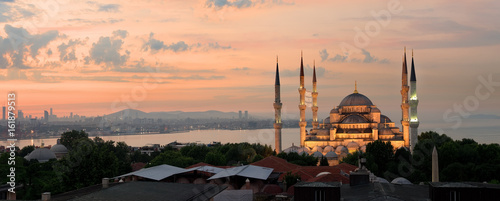 Photography Sultan Ahmed Mosque panorama
