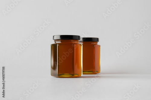 Honey Jar Mock-Up - Two Jars