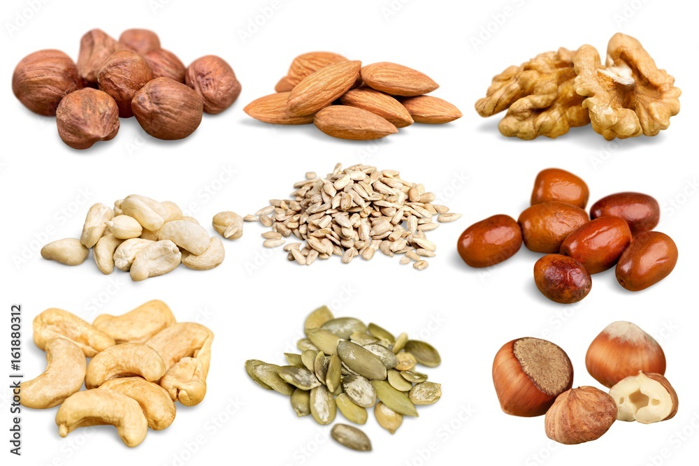Nuts collection. Nuts collection.