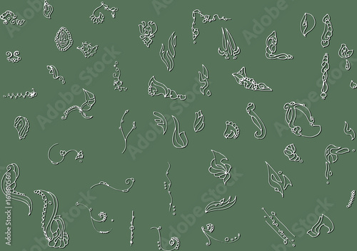 SET Elementi per decorazioni floreali