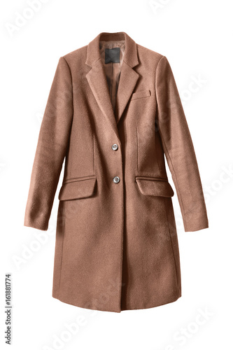 Brown coat isolated photo