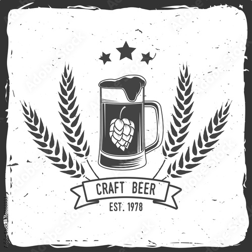 Vintage design for bar, pub and restaurant business.