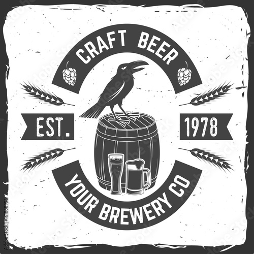 Vintage design for bar, pub and restaurant business.