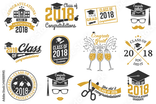 Vector Class of 2018 badge.