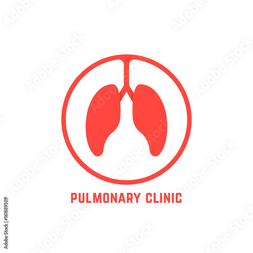 red outline pulmonary clinic logo