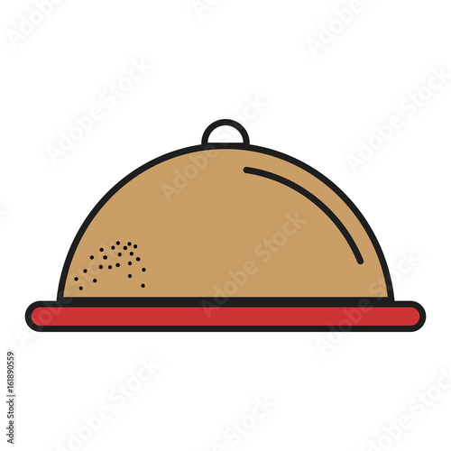 tray server isolated icon vector ilustration design