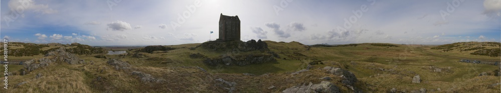 360 degree panorama of Smailholm Tower from the North taking in the Eildons 360 degree panorama of Smailholm Tower from the North taking in the Eildons