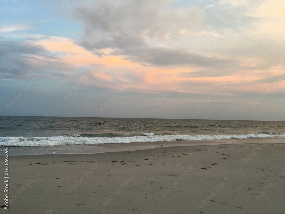 sunset on the beach