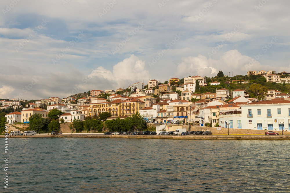 Pylos town, located in Messinia prefecture, Greece