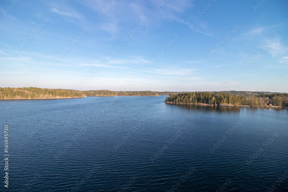 The Stockholm archipelago in Sweden. 