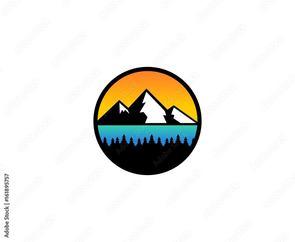 Obraz premium Mountain logo
